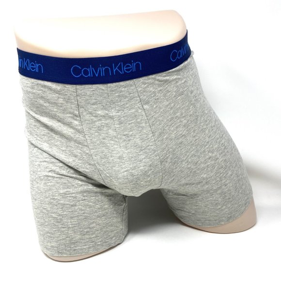 💖MEGA SALE💖Calvin Klein Classic Boxer Briefs Blue Grey 3 Pack Men's NB2730903 - Picture 4 of 8